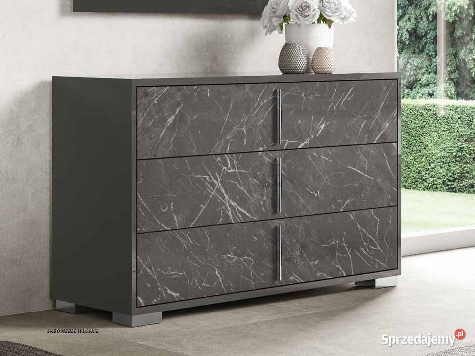 Nowoczesna sypialnia włoska marmurkowa Komplety mebli