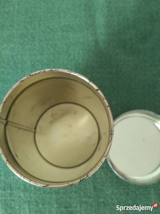 metalowe pudełko Aniołek Porcelana i szkło Ropa sprzedam