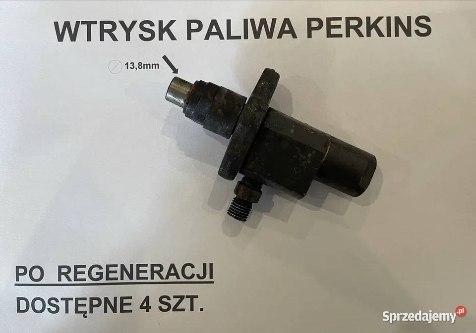 Wtryski paliwa PERKINS regeneracji