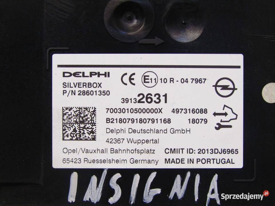 MODUŁ STEROWNIK RADIA SILVERBOX OPEL INSIGNIA B sprzedam