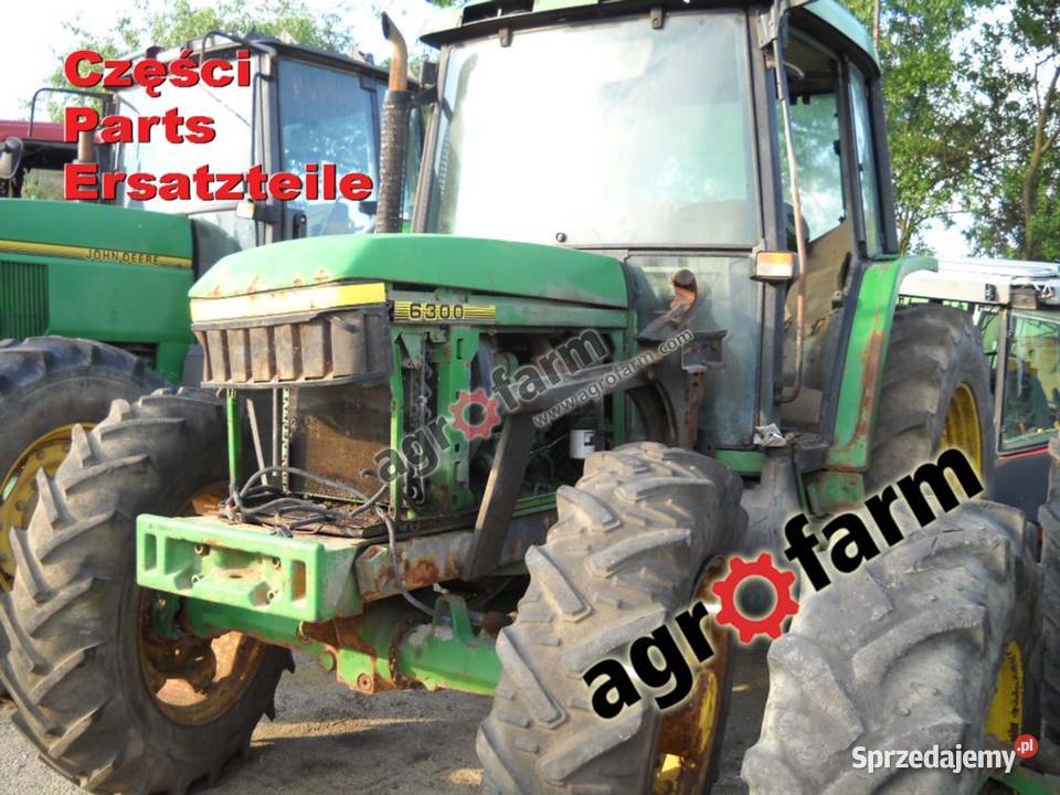 John Deere 6100 części silnik skrzynia biegów Byków