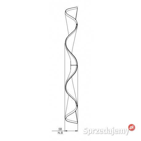 Talerz gładki ONDULATO FALISTY 520x54x98x13 Sieradz