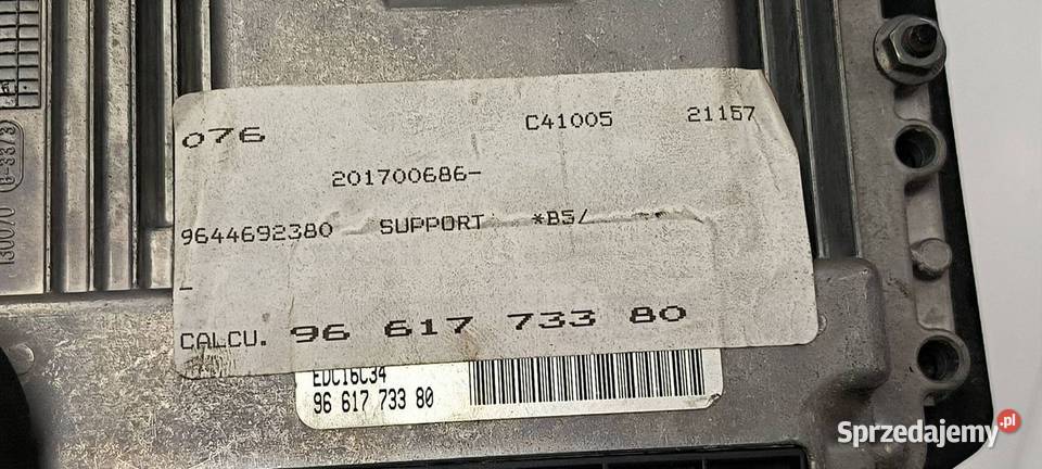 KOMPUTER SILNIKA ECU CITROEN C4 9661773380 osobowe Lipno