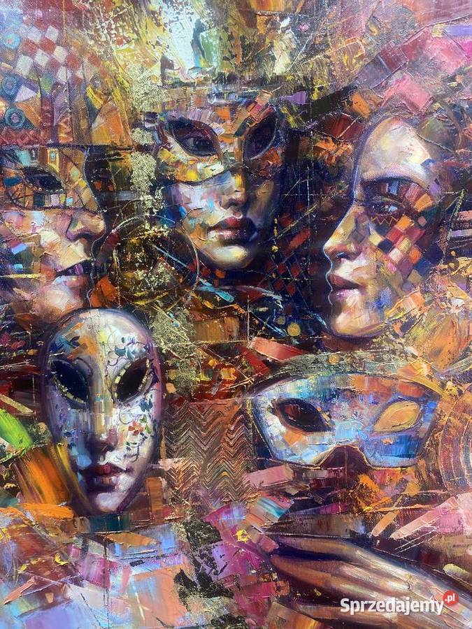 Pitsko Giennadij Maski i tajemnica 85x75 obraz Rumia