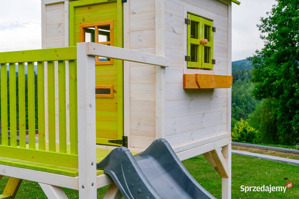 Drewniany domek ogrodowy dzieci Trzemeśnia