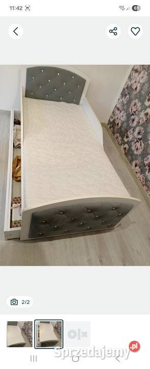 Łóżko tapicerowane pikowana 165 x 85 Chmielnik