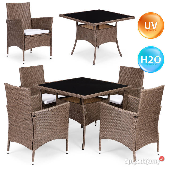 Komplet mebli ogrodowych z technorattanu 4 Smogorzów
