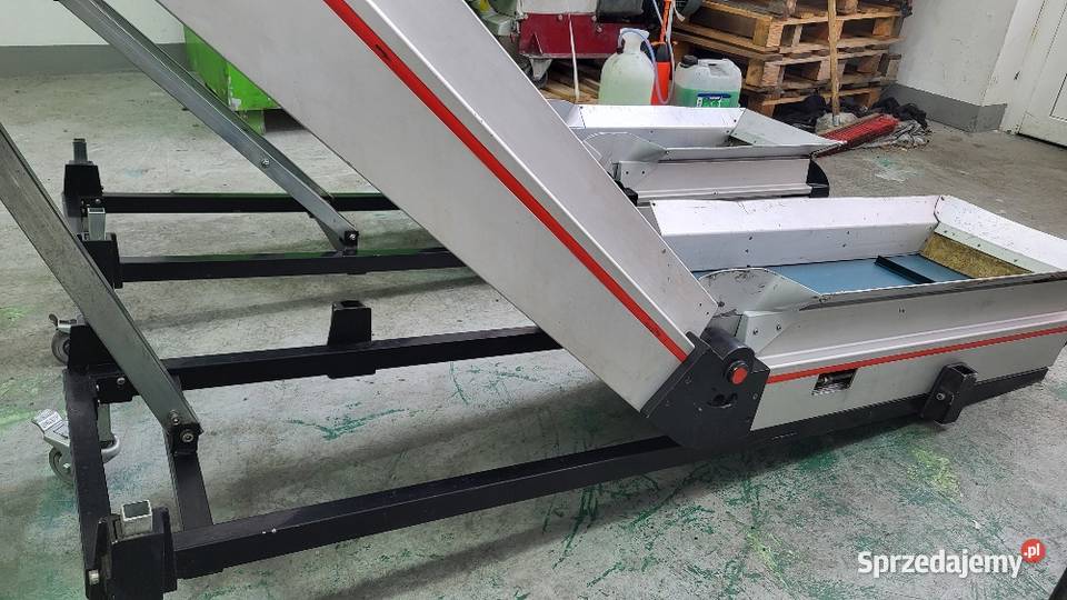 Taśm ociąg łamany L z zabierakami przenośnik Białogard