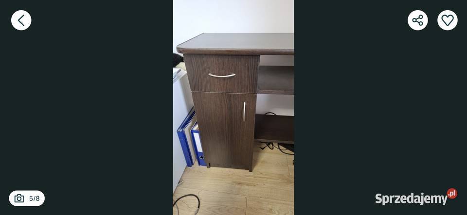 Biurko narożne 124x90x77 124cm Butryny sprzedam
