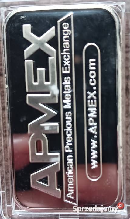 Sztabka srebra USA APMEX1 Oz trojańska 0999 Konin