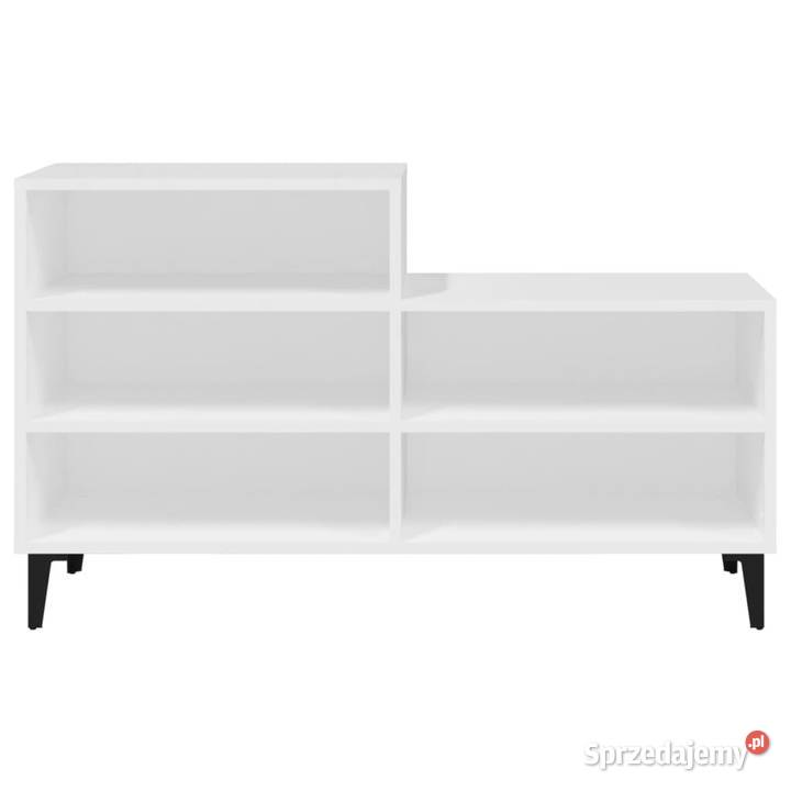 Półka na buty biała 102x36x60 materiał Meble