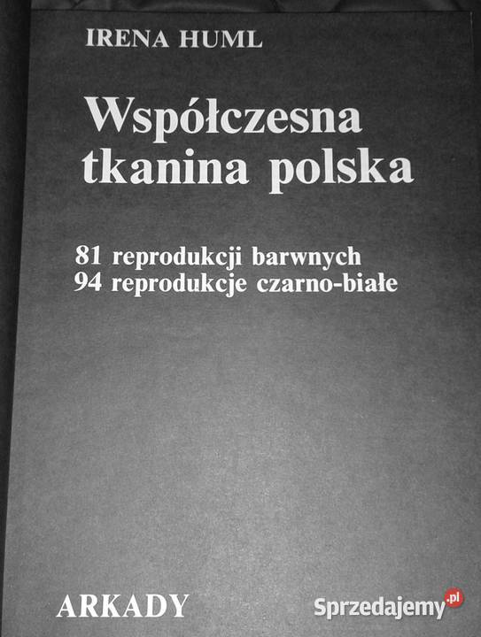 Współczesna tkanina polska Irena Huml twarda sprzedam