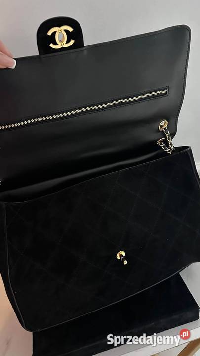 Torebka Chanel maxi Flap skóra zamsz różne mazowieckie Warszawa