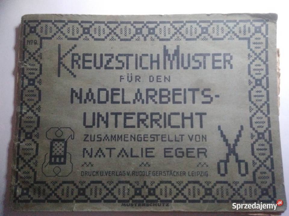 Książeczka do nauki haftu ręcznego z 1920 roku Bytom