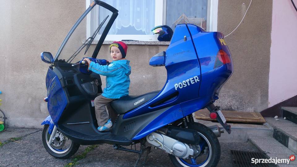 do skuter z dachem Kingway poster silnika silni Kingway Lasowice Małe