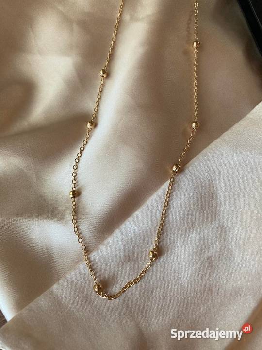 Złoty łańcuszek delikatny minimalistyczny Toruń sprzedam