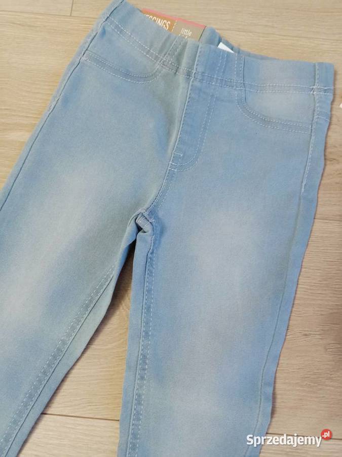 Spodnie jeansowe rurki dziewczęce 116 Płock