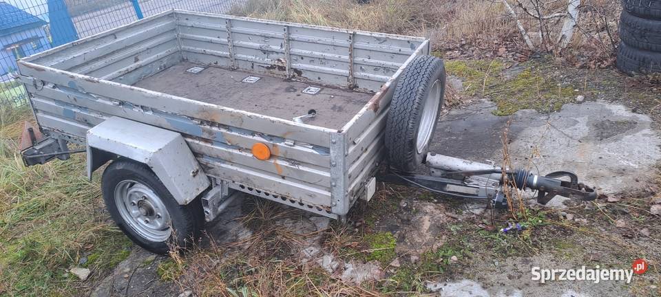 Przyczepa dmc 650 190x100 z hamulcem najazdowym Przyczepy Żary