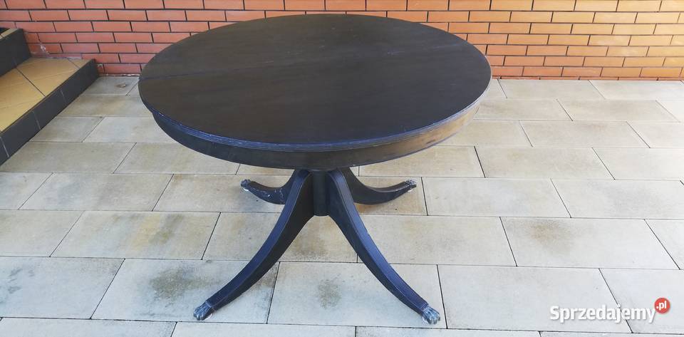 Stół okrągły rozkładany  stylowy stolik ława krzesło