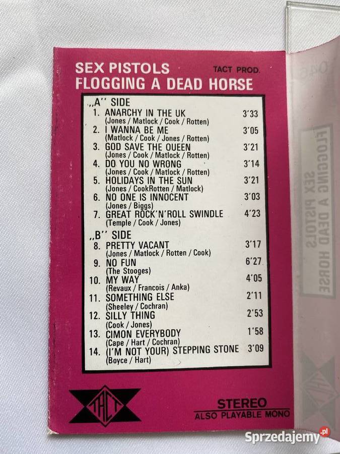 Sex PistolsFlogging a dead horsekaseta MC Lublin