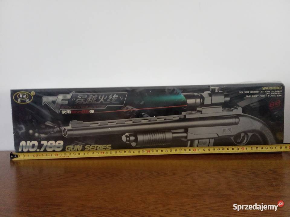 Karabin na kulki plastikowe z laserem 3 op kulek Świętochłowice