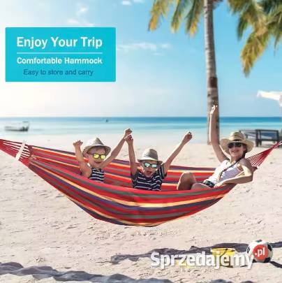 DUŻY HAMAK XXL z DRĄŻKIEM MOCNY Dwuosobowy Warszawa