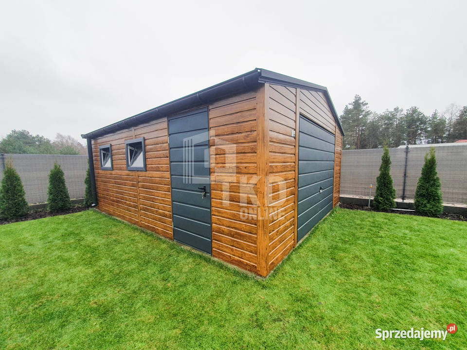 Garaż Blaszany 5x5 Brama drzwi 2x okno rynny samodzielny sprzedam