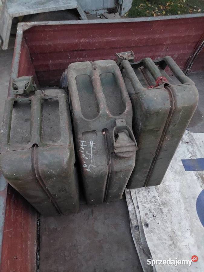 Kanistry metalowe PRL Koziegłowy sprzedam