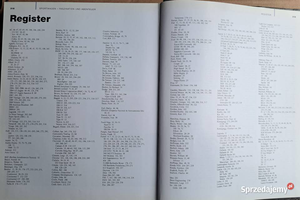 Samochody sportowe album niemiecki 320 stron Brzesko