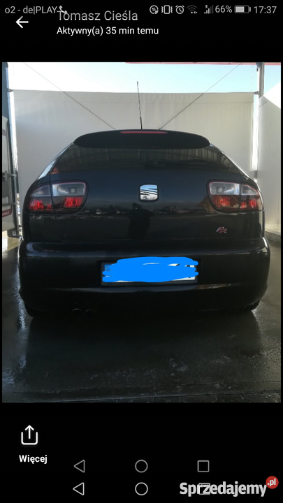 Zderzak tylni tył seat leon top sport Rok produkcji 2005