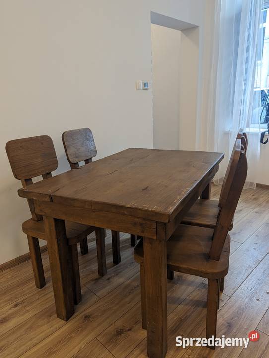 Dębowy stół 6 krzeseł dostępne kilka kompletów