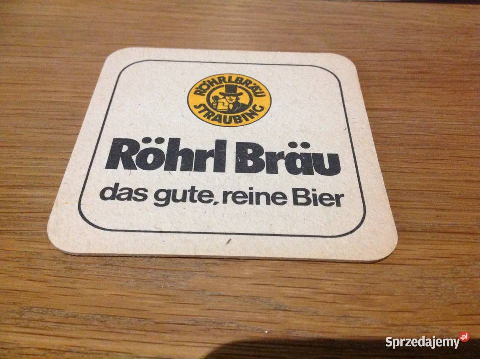 Stara Podkładka pod Piwo STRAUBINGER WEISSE Nowa Sól