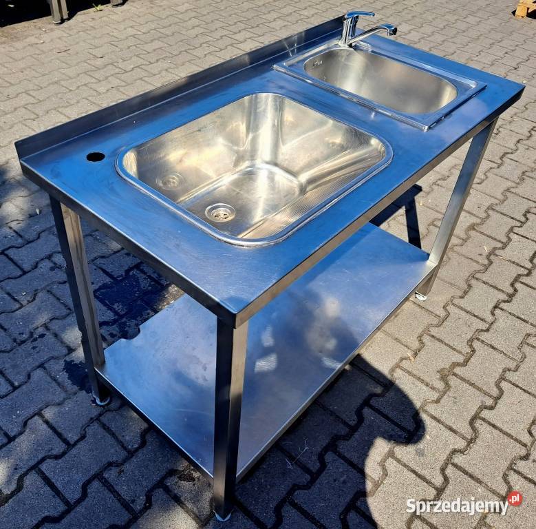 ZLEW GASTRO 2 KOMOROWY Z PÓŁKĄ 1206085 M801N Nowe Skalmierzyce