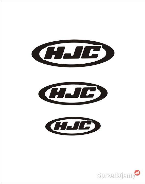 3 HJC białe czarne naklejki na kask Producent Okleiny i naklejki małopolskie Kraków