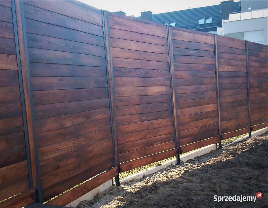 Drewniane ogrodzenia pełne drewno Trzebnica sprzedam