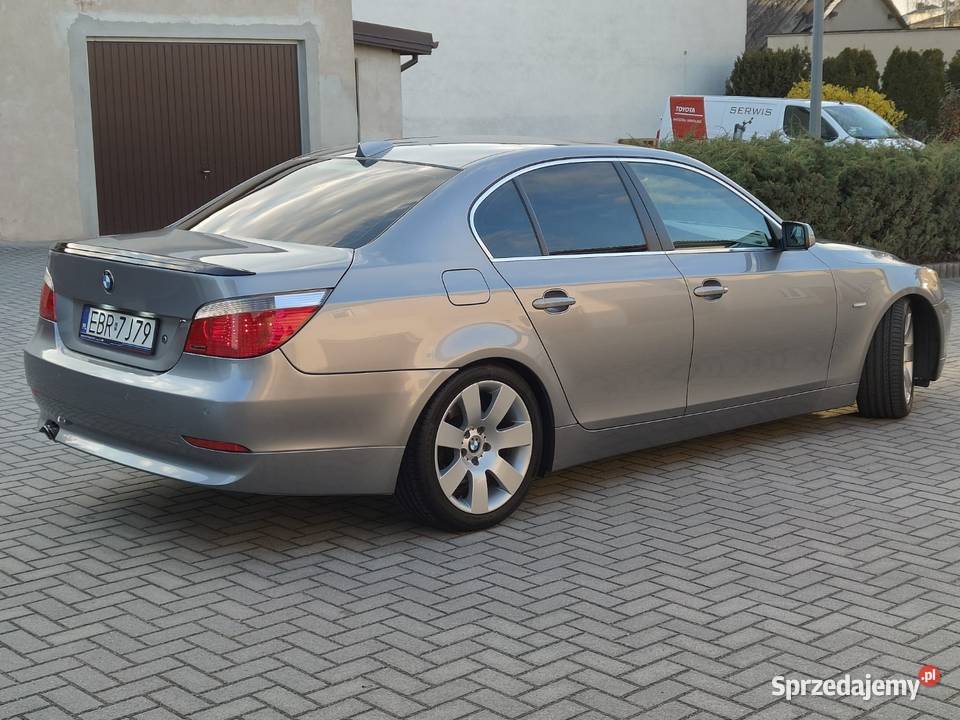 BMW E60 530D 218 Automat Komforty Bezwypadkowy lakier metallic łódzkie Brzeziny