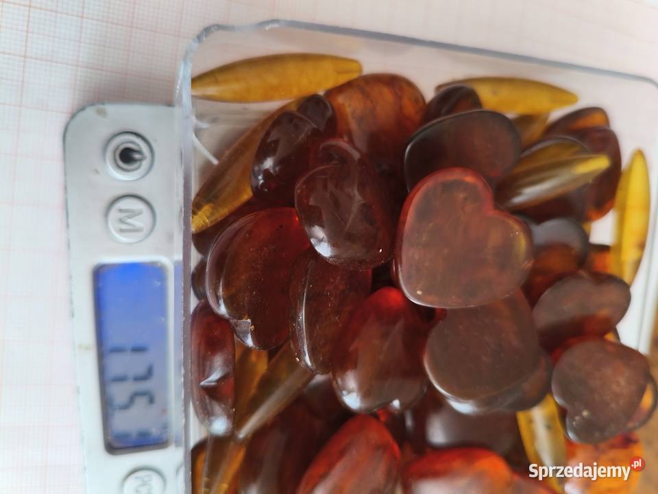 Bursztyn Serca półprodukt Białystok sprzedam