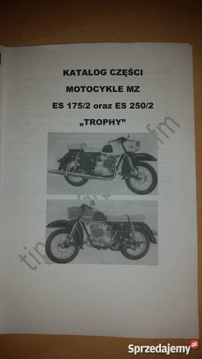 Katalog częsci MZ "TROPHY" ES 175/2 oraz ES 250/2