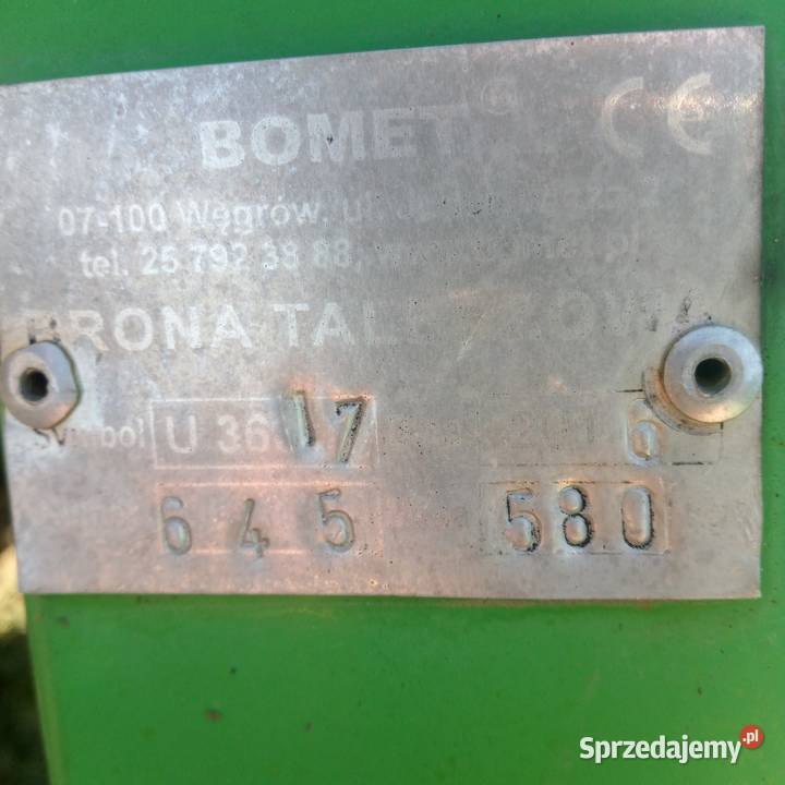 Brona talerzowa bomet 24m Ksawerówka