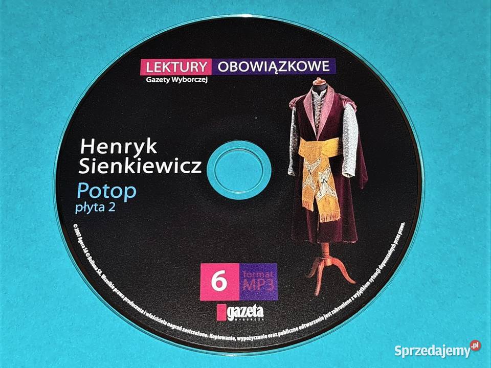Potop 2 lektura na CD MP3 MP3 Warszawa