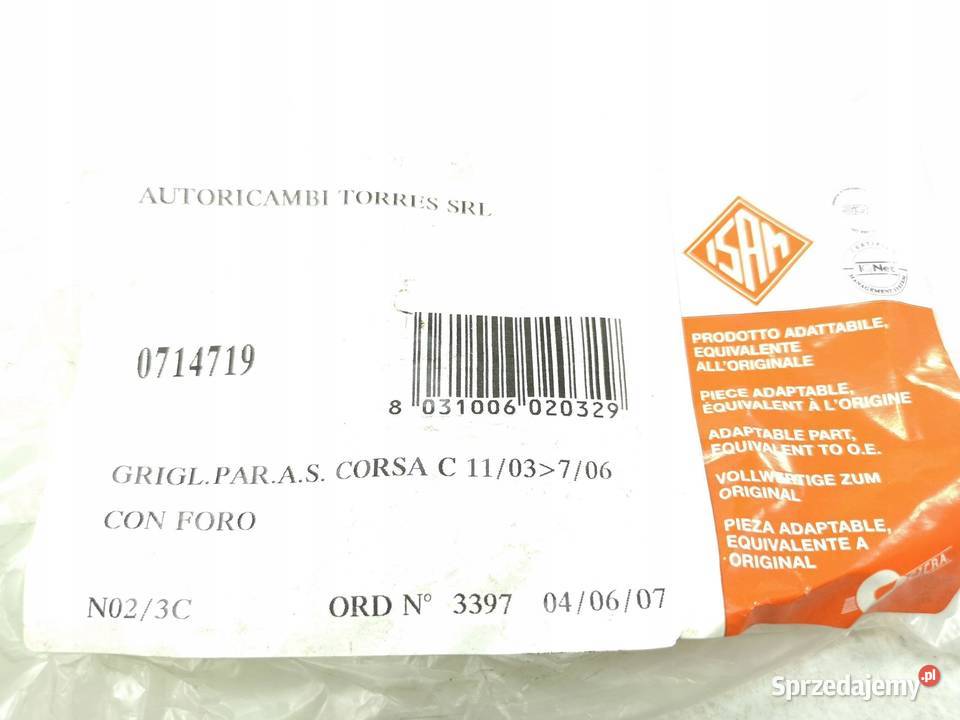 KRATKA HALOGENU LEWY PRZÓD OPEL CORSA 0306 ISAM