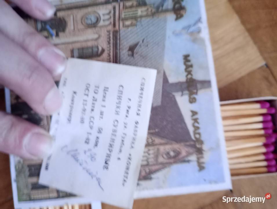 Zapałki kolekcjonerów pomorskie Kościerzyna