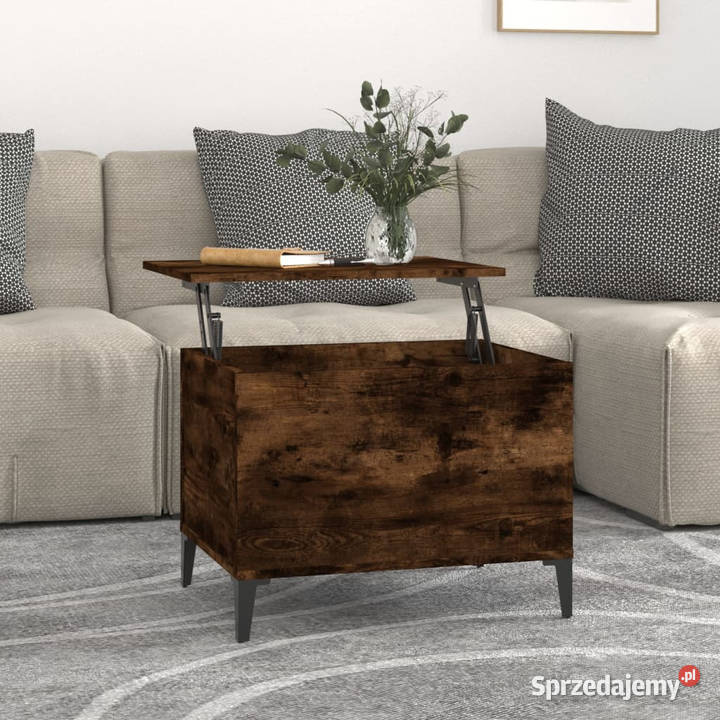 Stolik kawowy przydymiony dąb 60x445x45 WM819577 Stoły Warszawa
