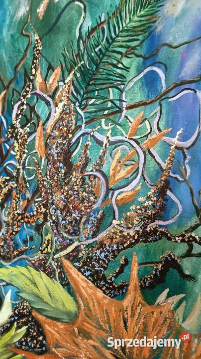 Obraz olejny 100x100 Warszawa