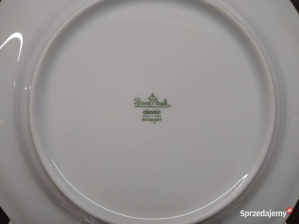 Talerz płytki Rosenthal Biała Maria Classic Porcelana i szkło