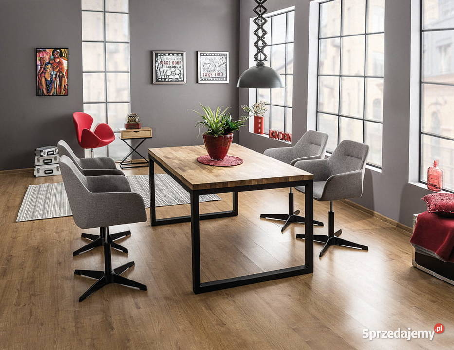 Stół Loftowy LORAS II Dąb okleina naturalna Bydgoszcz