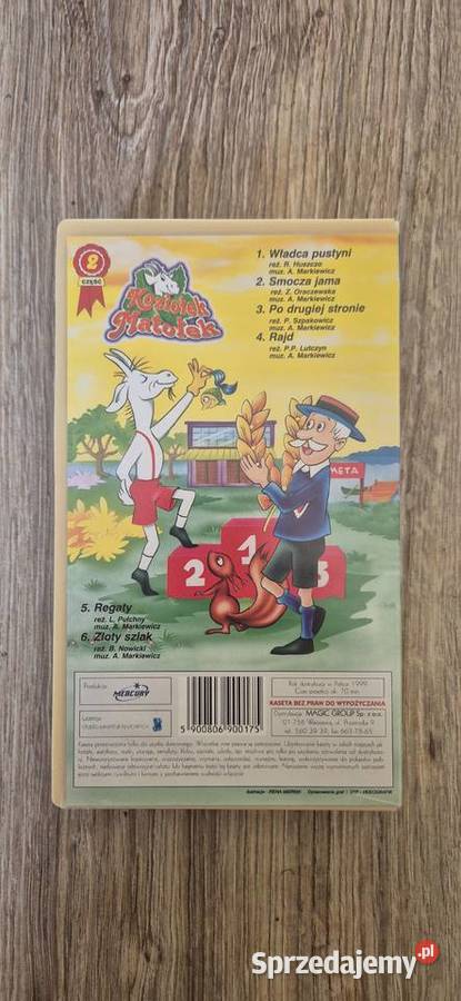 Bajka kaseta video VHS Koziołek matołek część 2 sprzedam