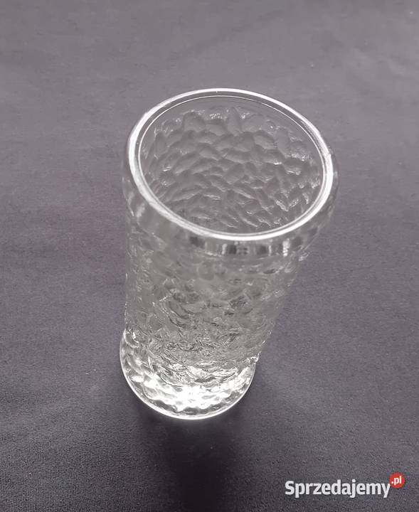 Wazonik szklanka barmańska szkło mrożone Bohemia Porcelana i szkło Koźminek