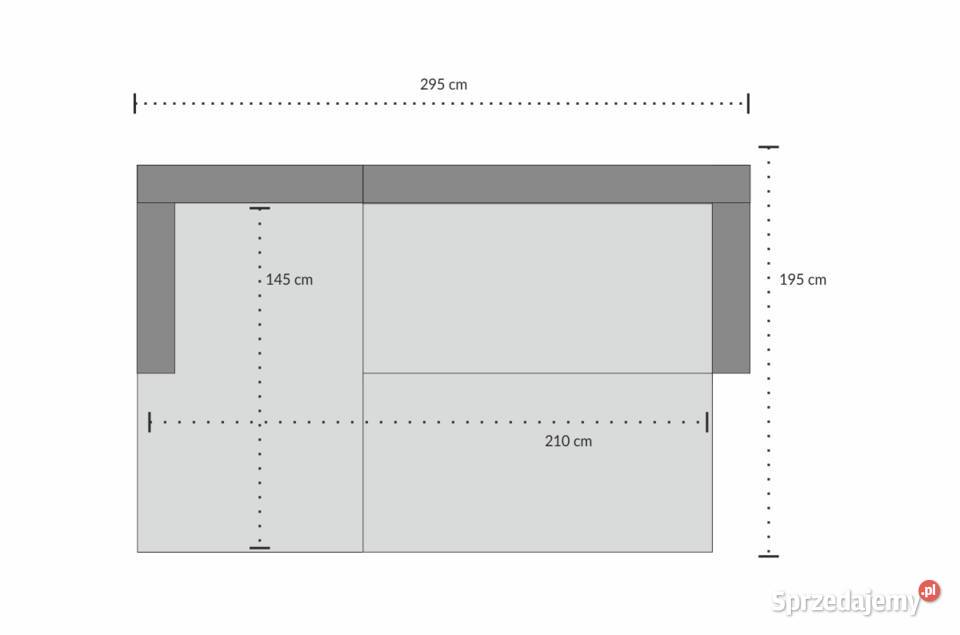 Narożnik SERGIO tkanina małopolskie Brody