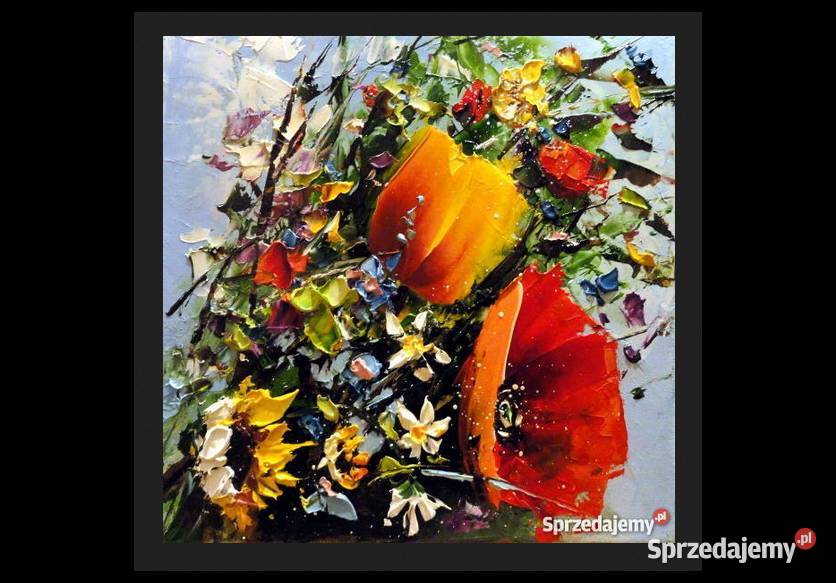 Bukiecik Obraz olejny kwiaty Szczecin